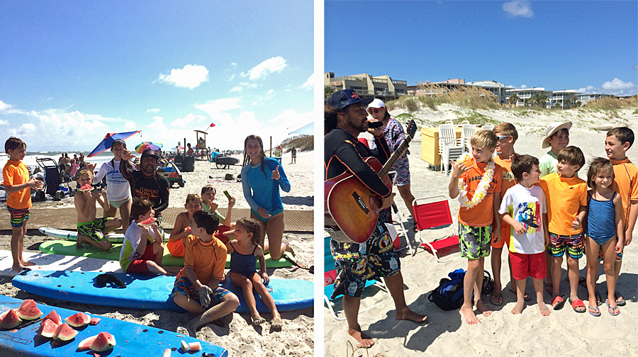 Surf Lesson Hot Sushi's Happy Surf Camp ALOHA !!